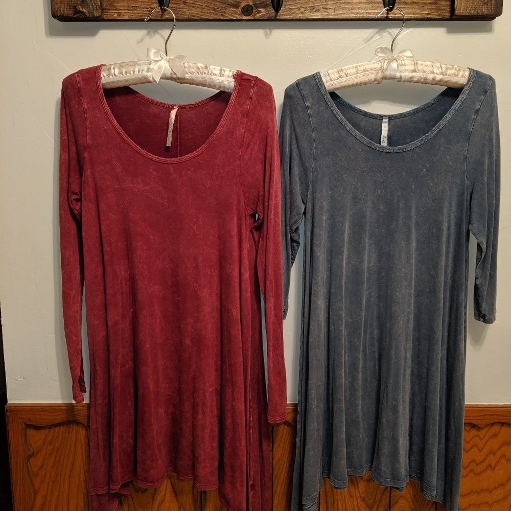 Pair of Lani California tunic tops